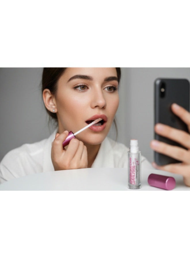 Sandra Super Glossy Lip Moisturizer Gel – Clear or Colored Lip Shine with Squalane for Daily & Nighttime Care - Image 4